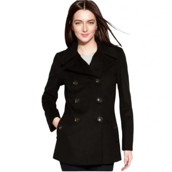 Calvin Klein Wool Cashmere Blend Jacket | Black | Size 1X - Picture 1 of 11